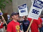 CWA On Strike Against SBC - May 21, 2004